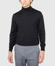 Westport Black Hudson Peak Merino Wool Turtleneck Sweater