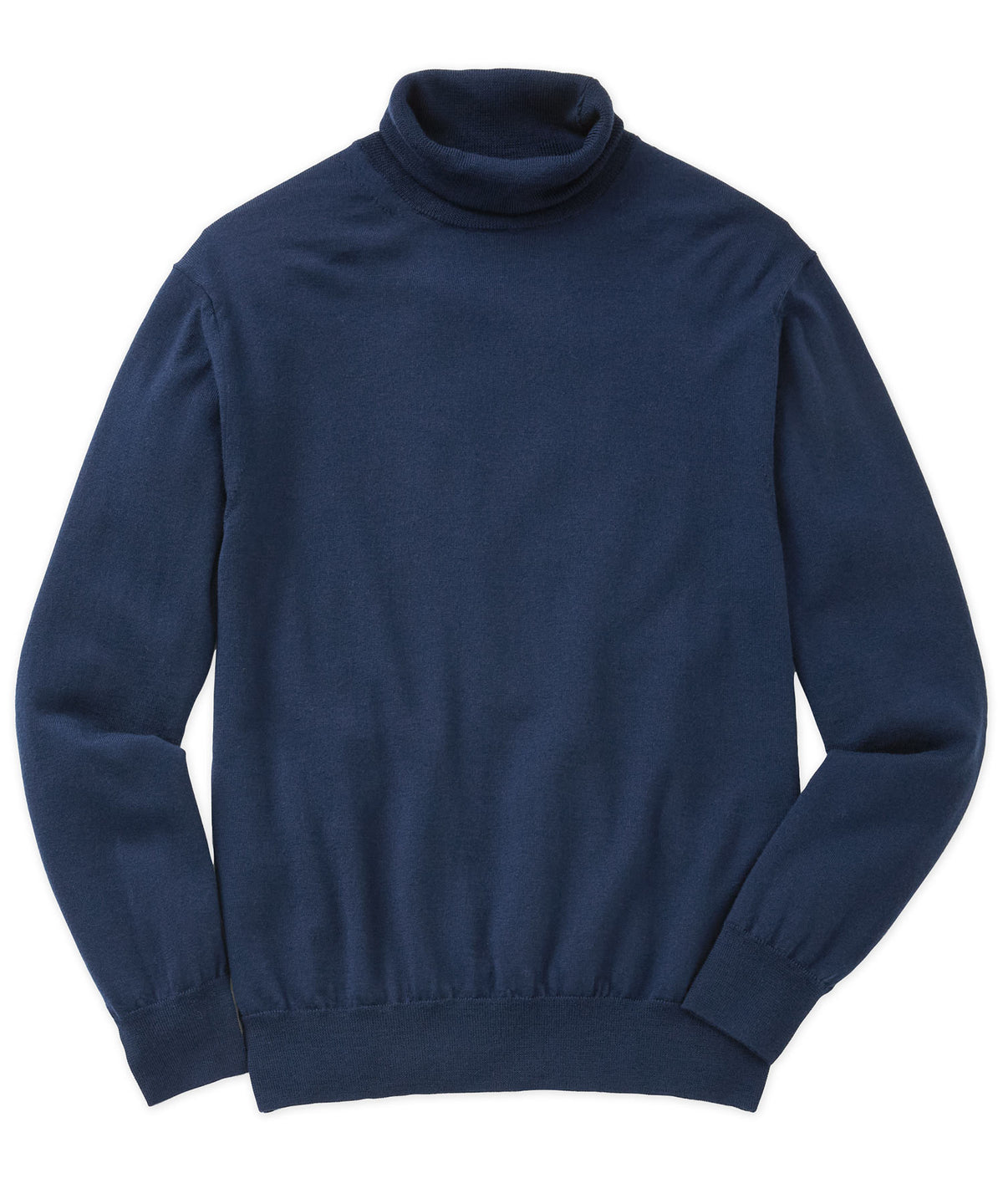 Westport Black Hudson Peak Merino Wool Turtleneck Sweater, Men's Big & Tall