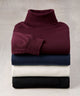 Westport Black Hudson Peak Merino Wool Turtleneck Sweater