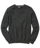 Westport Black Carmichael Cashmere Blend Mouline V-Neck Sweater