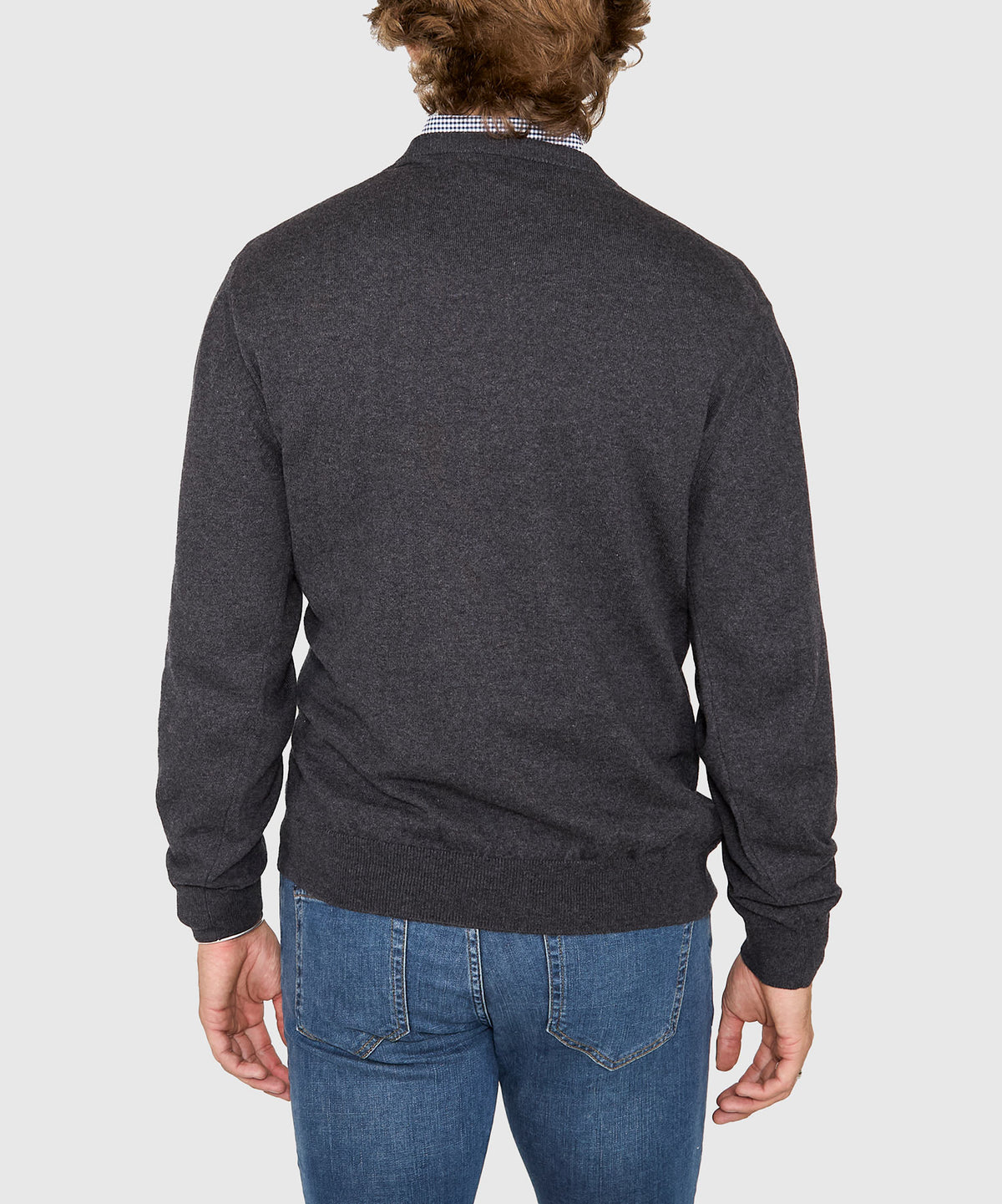 Westport Lifestyle Iconic Keyhole Cotton Cashmere Crew Neck Sweater, Men's Big & Tall
