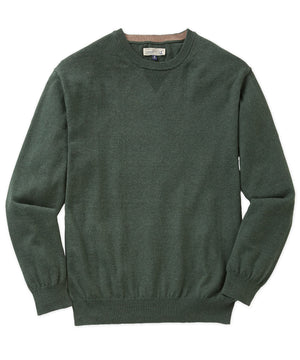 Westport Lifestyle Iconic Keyhole Cotton Cashmere Crew Neck Sweater