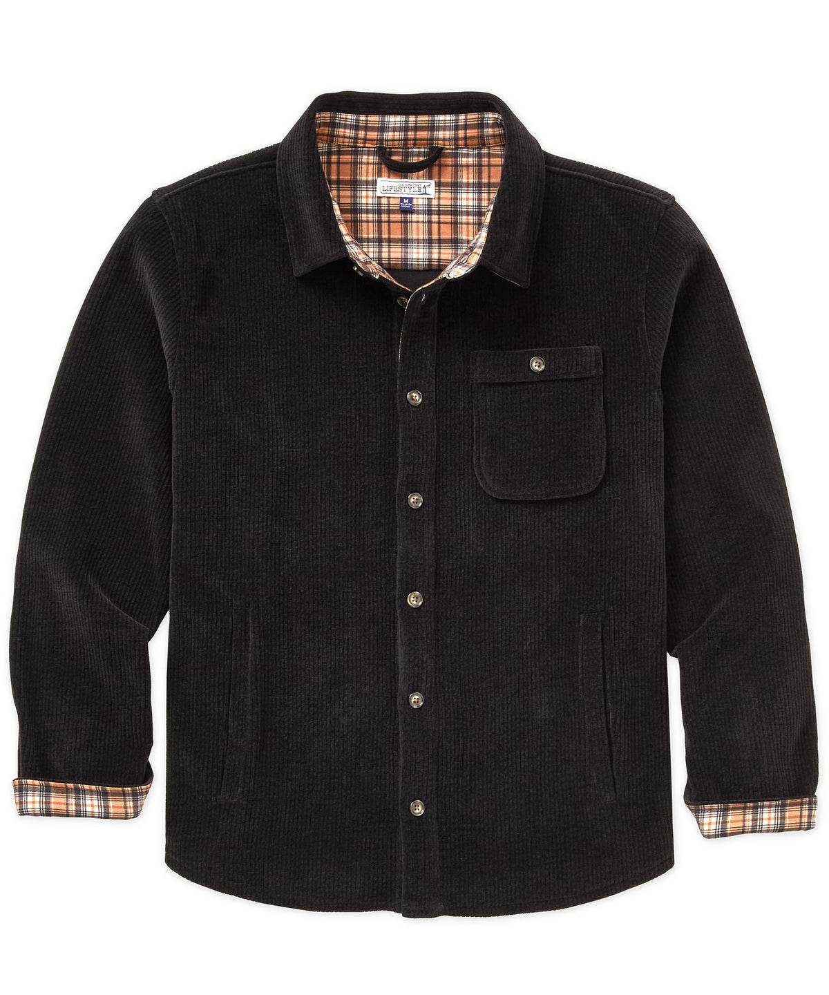 Westport Lifestyle Yellowstone Knit Corded Shirt Jacket, Men's Big & Tall