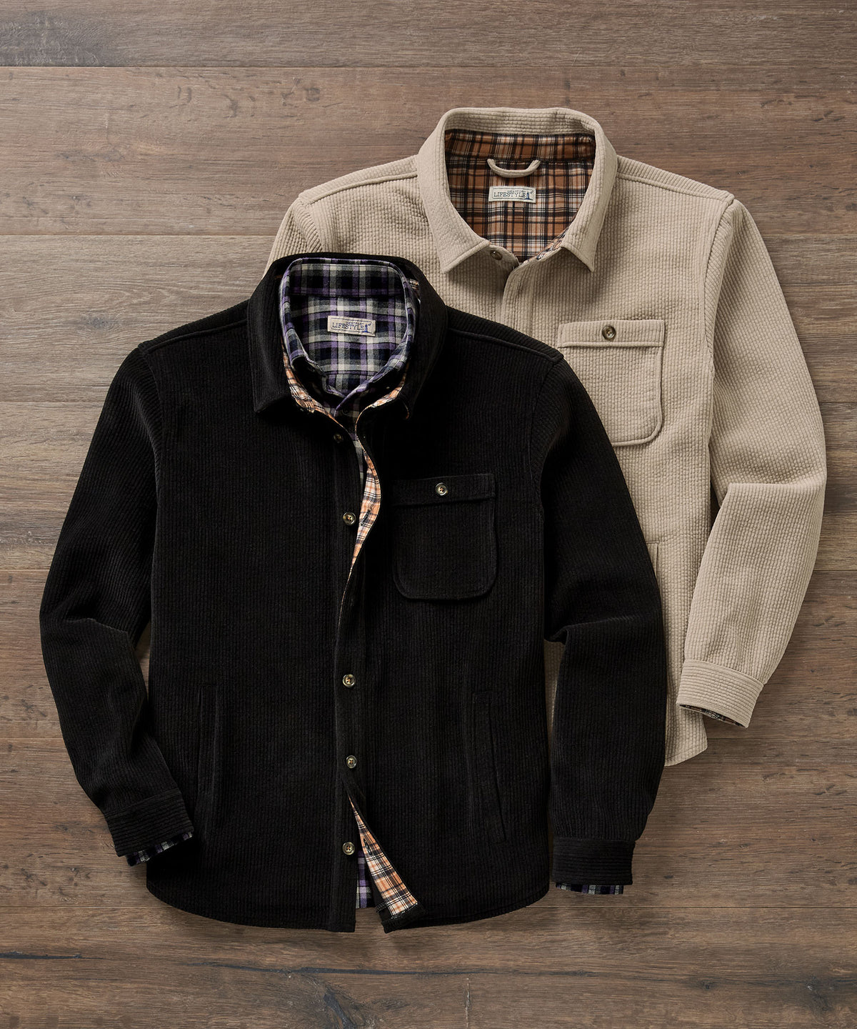 Westport Lifestyle Yellowstone Knit Corded Shirt Jacket, Men's Big & Tall
