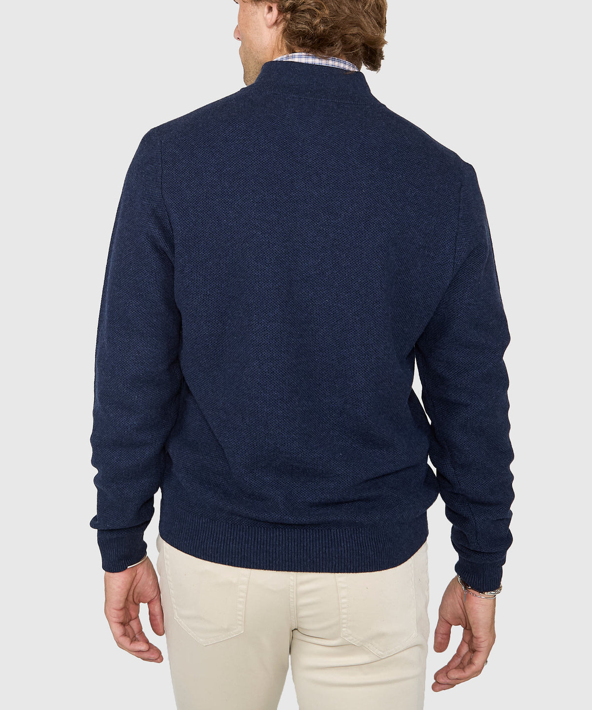 Westport Lifestyle Pinecrest Cotton Cashmere Quarter Zip Sweater, Men's Big & Tall