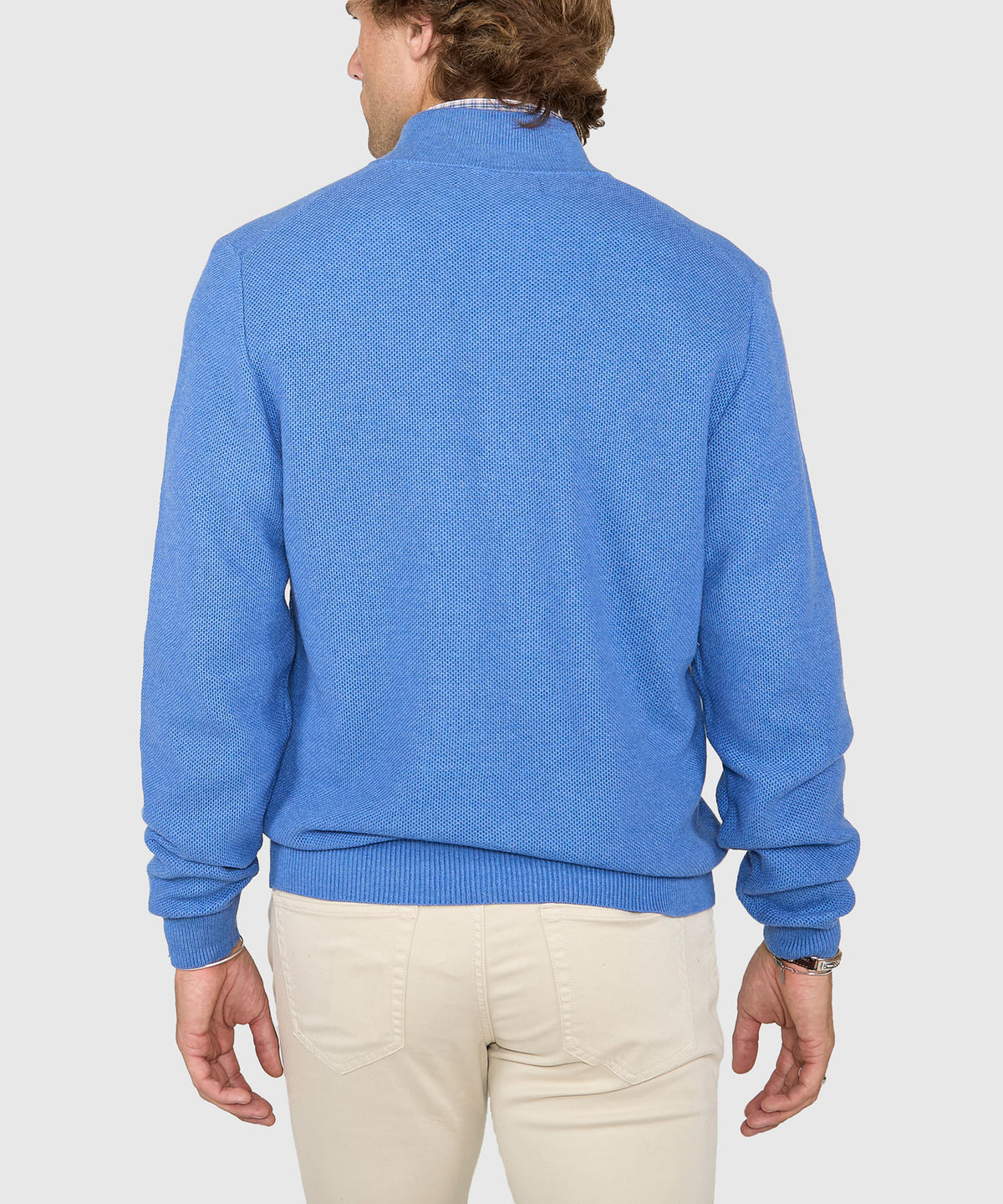 Westport Lifestyle Pinecrest Cotton Cashmere Quarter Zip Sweater, Men's Big & Tall