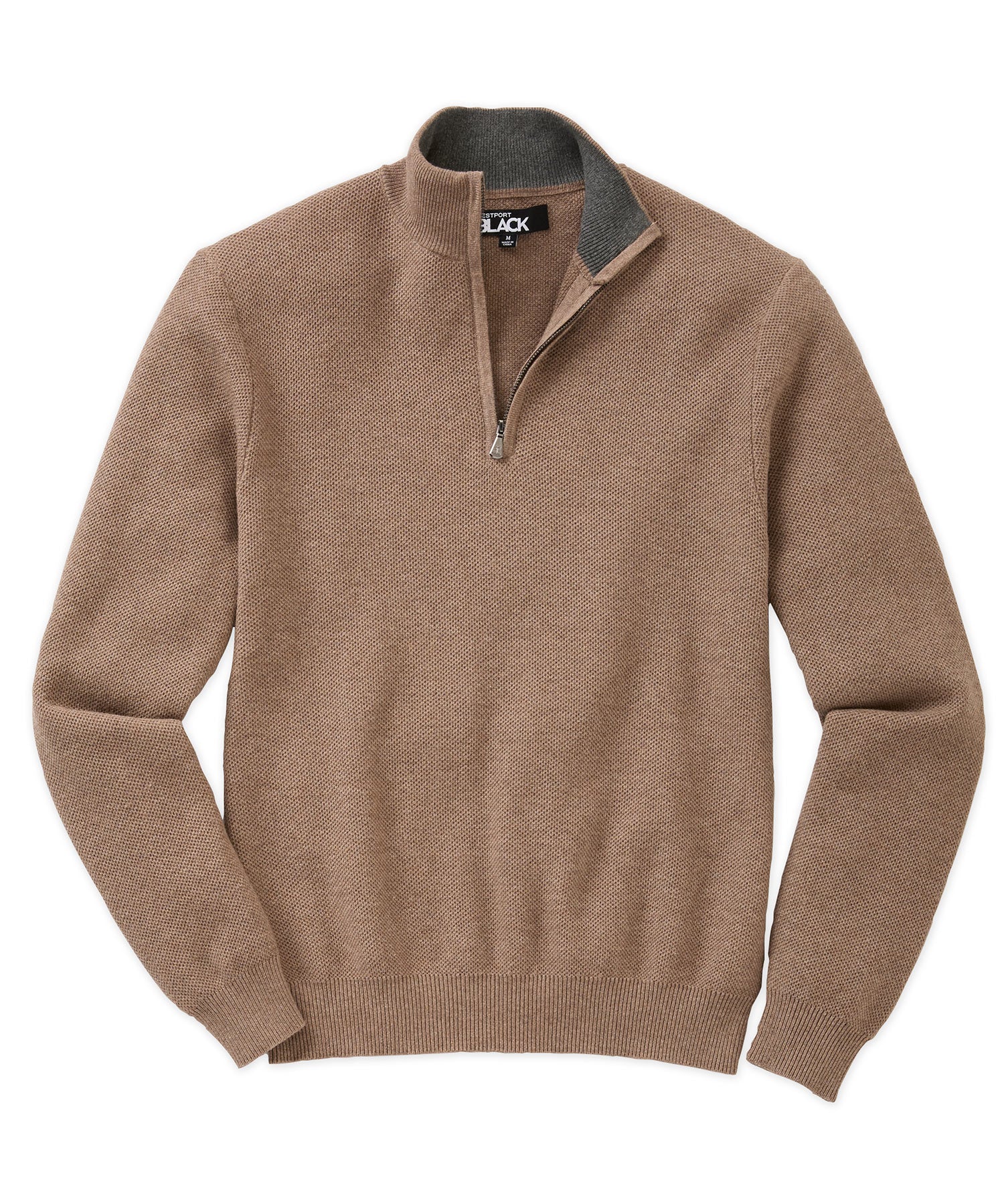 Westport Lifestyle Pinecrest Cotton Cashmere Quarter Zip Sweater, Men's Big & Tall