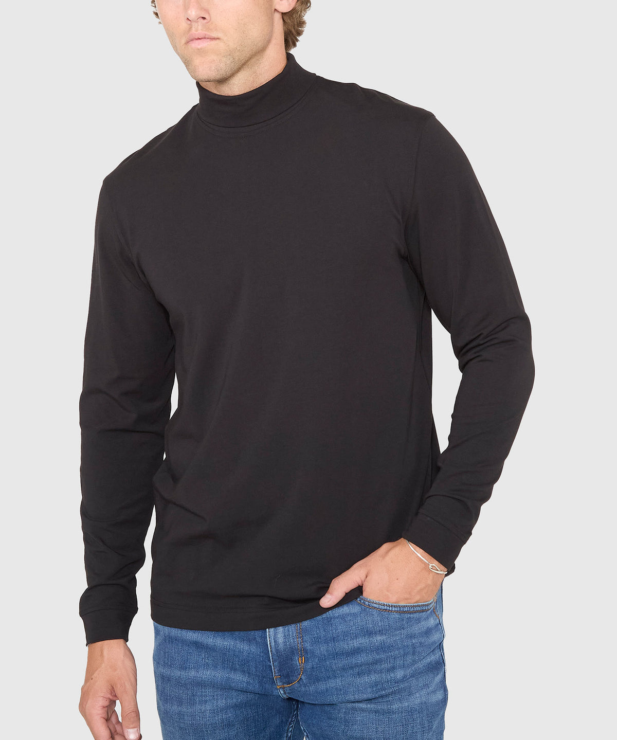 Westport Lifestyle Summit Stretch Cotton Turtleneck, Men's Big & Tall