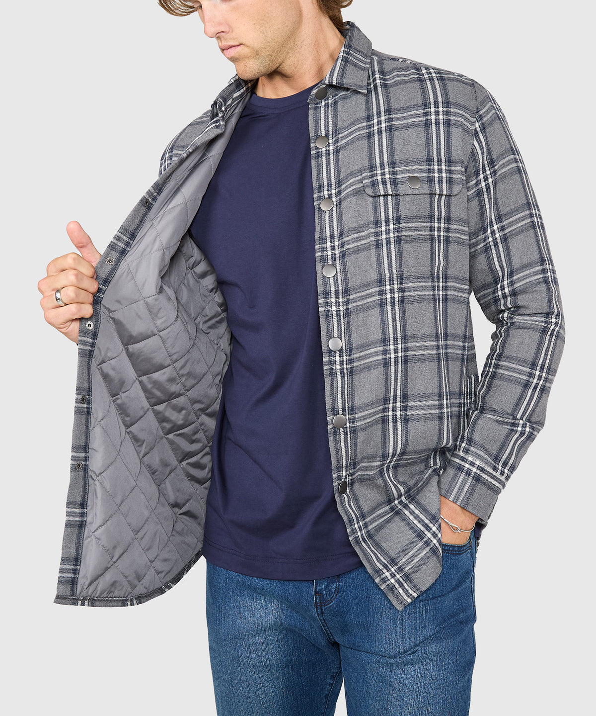 Westport Lifestyle Firepit Flannel Shirt Jacket, Men's Big & Tall
