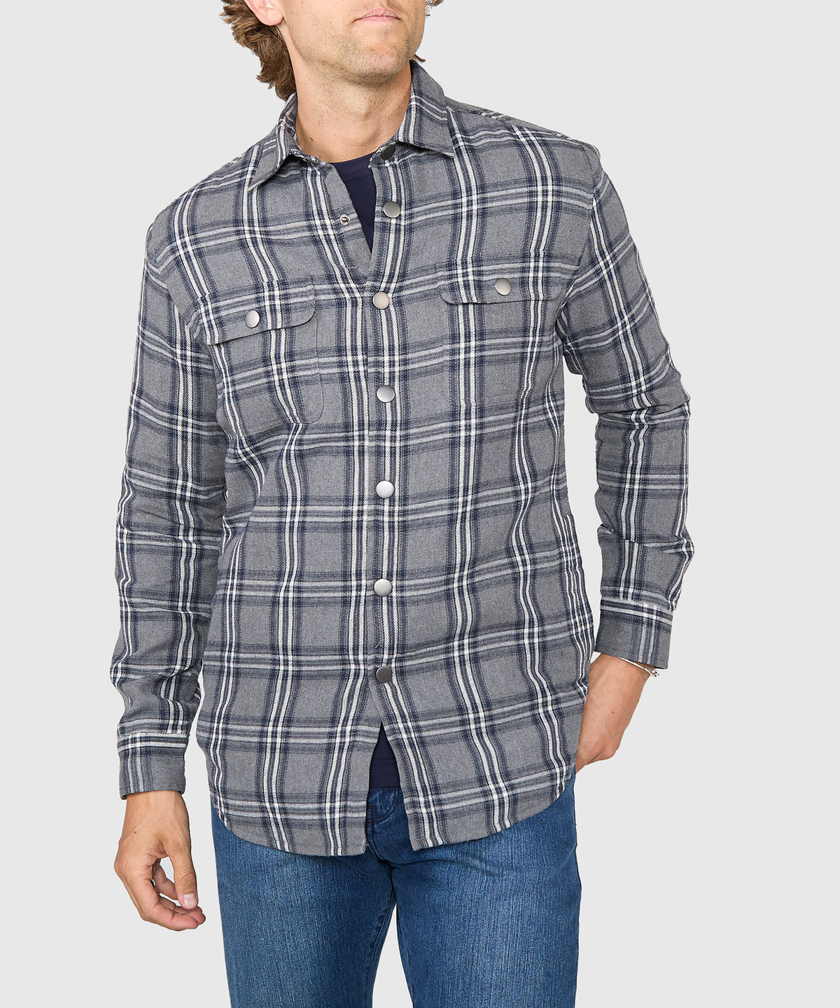 Westport Lifestyle Firepit Flannel Shirt Jacket, Men's Big & Tall