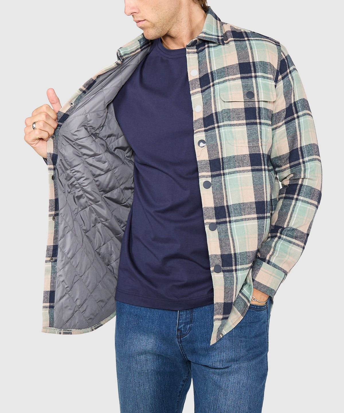 Westport Lifestyle Firepit Flannel Shirt Jacket, Men's Big & Tall