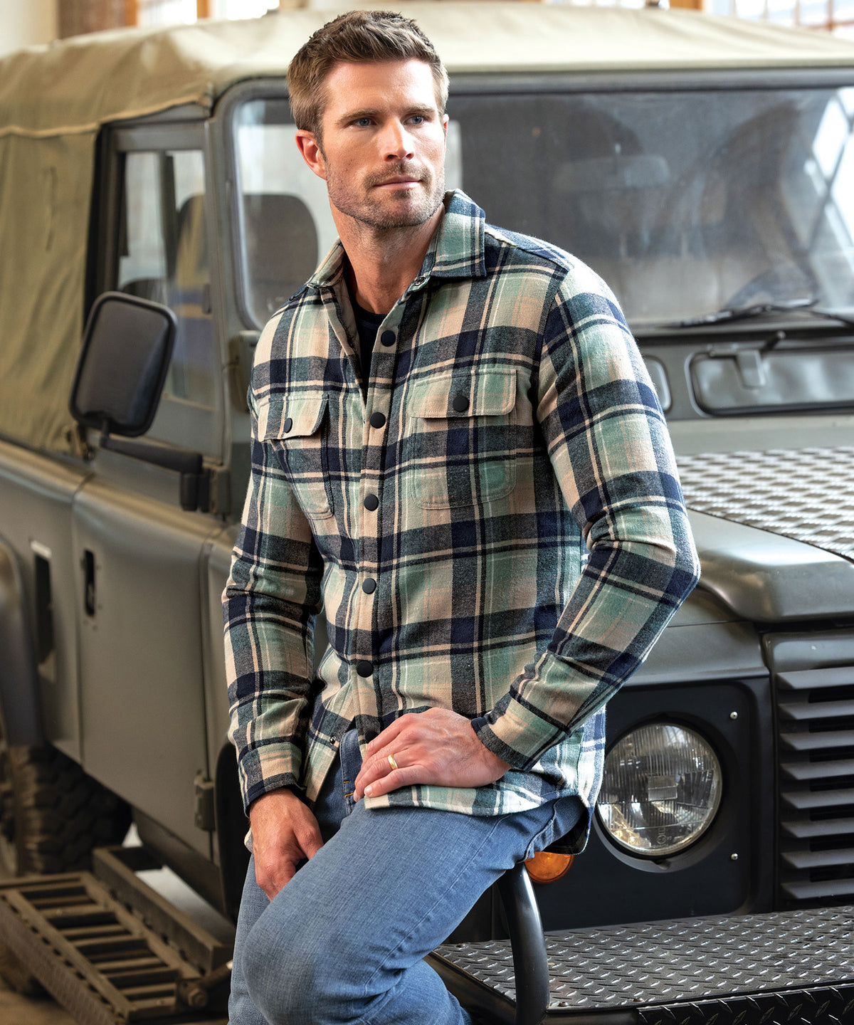 Westport Lifestyle Firepit Flannel Shirt Jacket, Men's Big & Tall