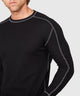 Westport Lifestyle Long Sleeve Cooper Waffle Crew Neck Knit Shirt