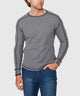 Westport Lifestyle Long Sleeve Cooper Waffle Crew Neck Knit Shirt