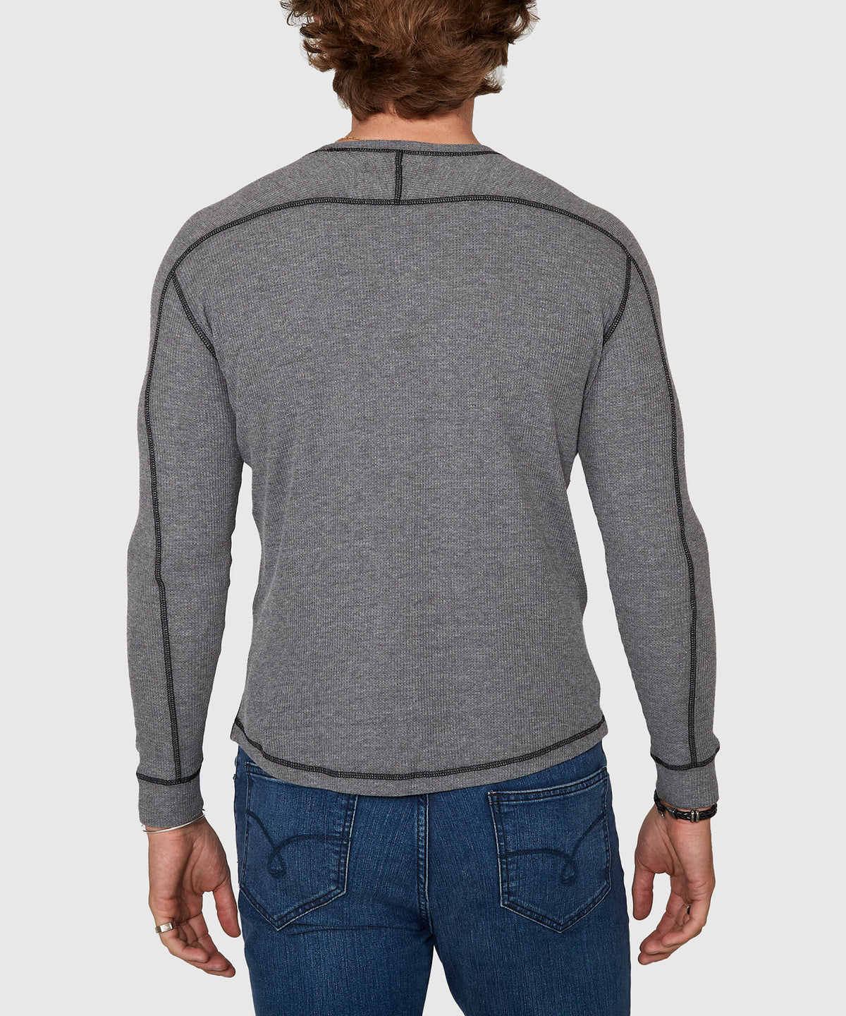 Westport Lifestyle Long Sleeve Cooper Waffle Crew Neck Knit Shirt, Men's Big & Tall