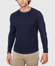 Westport Lifestyle Long Sleeve Cooper Waffle Crew Neck Knit Shirt