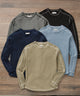 Westport Lifestyle Long Sleeve Cooper Waffle Crew Neck Knit Shirt