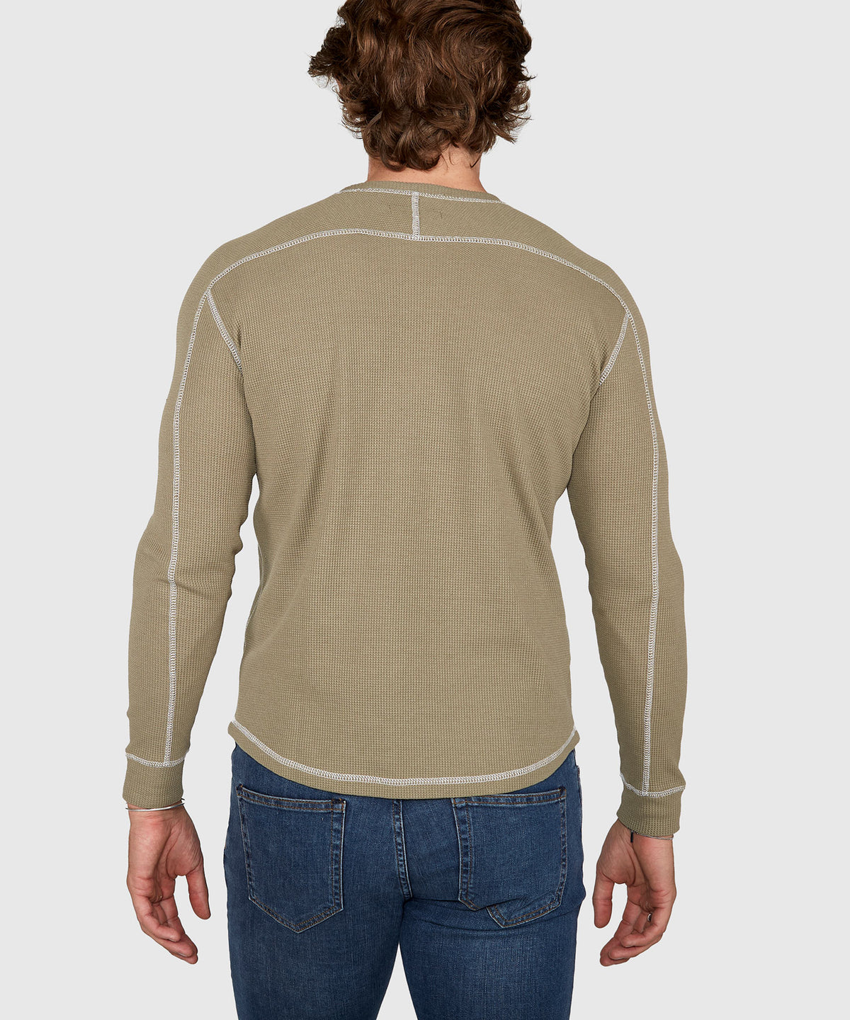Westport Lifestyle Long Sleeve Cooper Waffle Crew Neck Knit Shirt, Men's Big & Tall