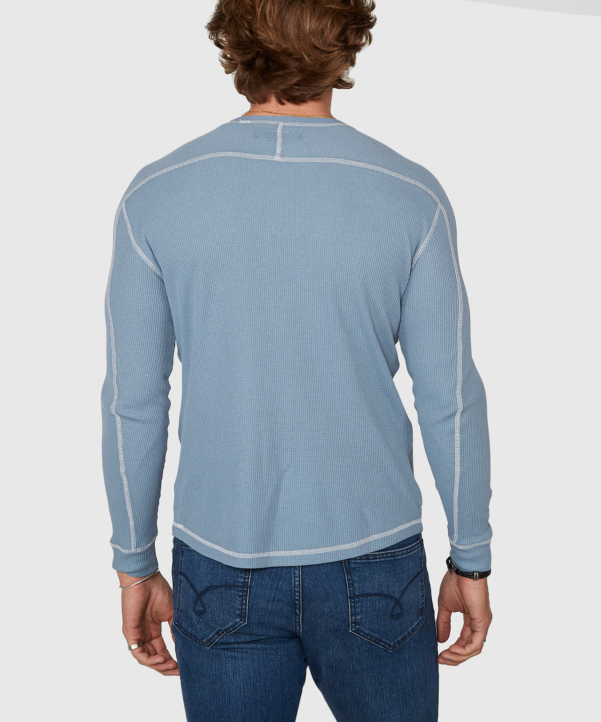 Westport Lifestyle Long Sleeve Cooper Waffle Crew Neck Knit Shirt, Men's Big & Tall