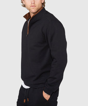 Westport Lifestyle Sueded Interlock Quarter Zip Jacket