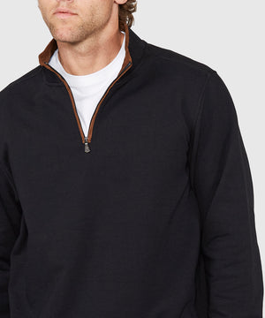 Westport Lifestyle Sueded Interlock Quarter Zip Jacket