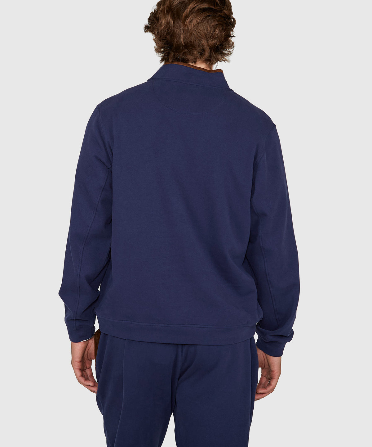 Westport Lifestyle Sueded Interlock Quarter Zip Jacket, Men's Big & Tall