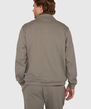 Westport Lifestyle Sueded Interlock Quarter Zip Jacket