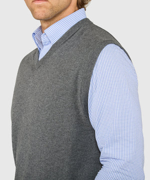 Westport Lifestyle "Classic" Cotton Cashmere V-Neck Vest