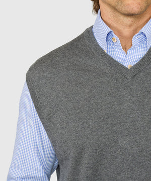 Westport Lifestyle "Classic" Cotton Cashmere V-Neck Vest