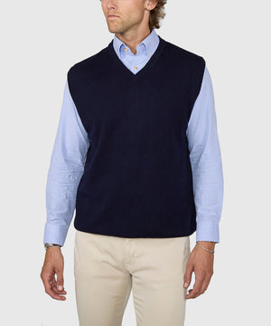 Westport Lifestyle "Classic" Cotton Cashmere V-Neck Vest