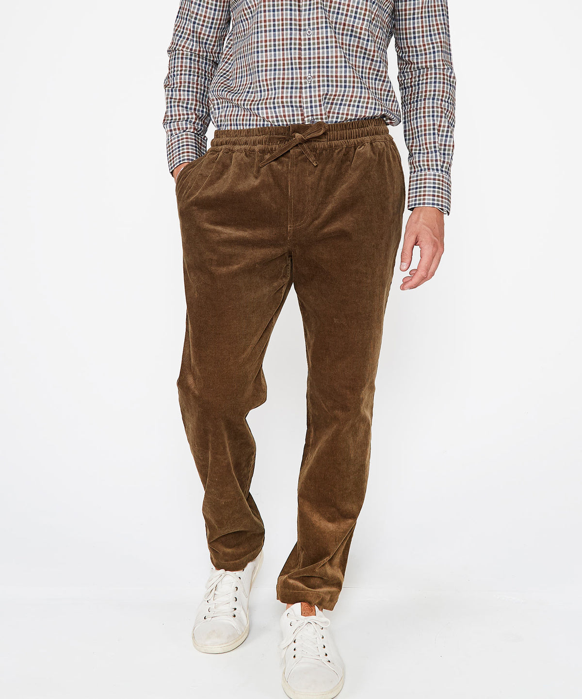 Westport Lifestyle Mitchell Elastic Waist Stretch Corduroy Pant, Men's Big & Tall