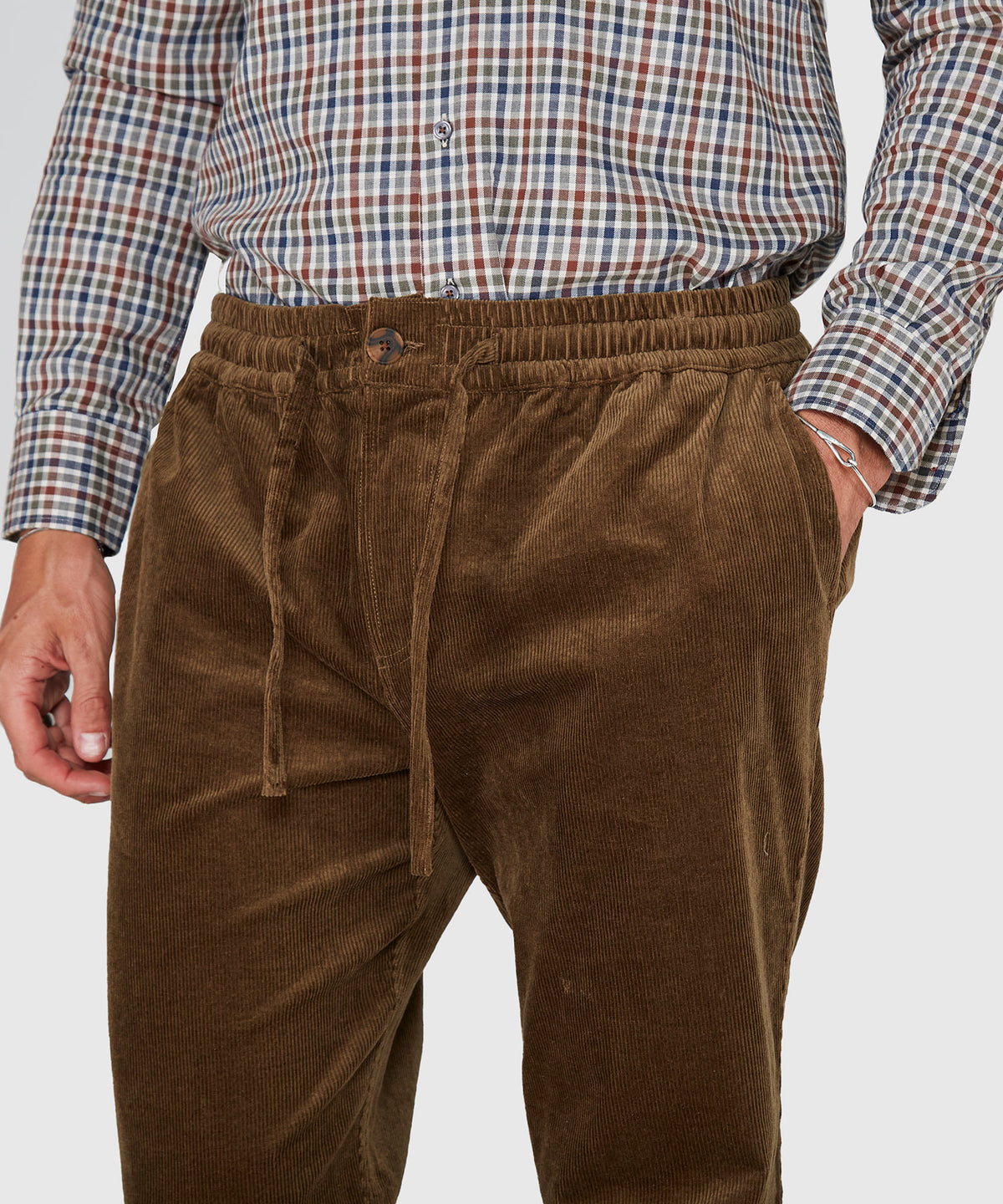 Westport Lifestyle Mitchell Elastic Waist Stretch Corduroy Pant, Men's Big & Tall
