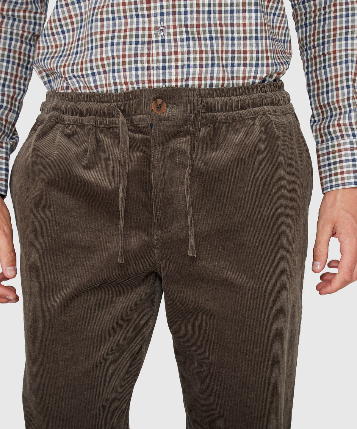 Westport Lifestyle Mitchell Elastic Waist Stretch Corduroy Pant, Men's Big & Tall