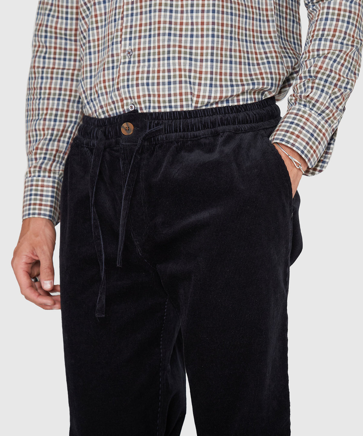 Westport Lifestyle Mitchell Elastic Waist Stretch Corduroy Pant, Men's Big & Tall