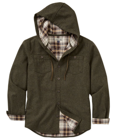 Westport Lifestyle Firepit Hooded Shirt Jacket, Men's Big & Tall