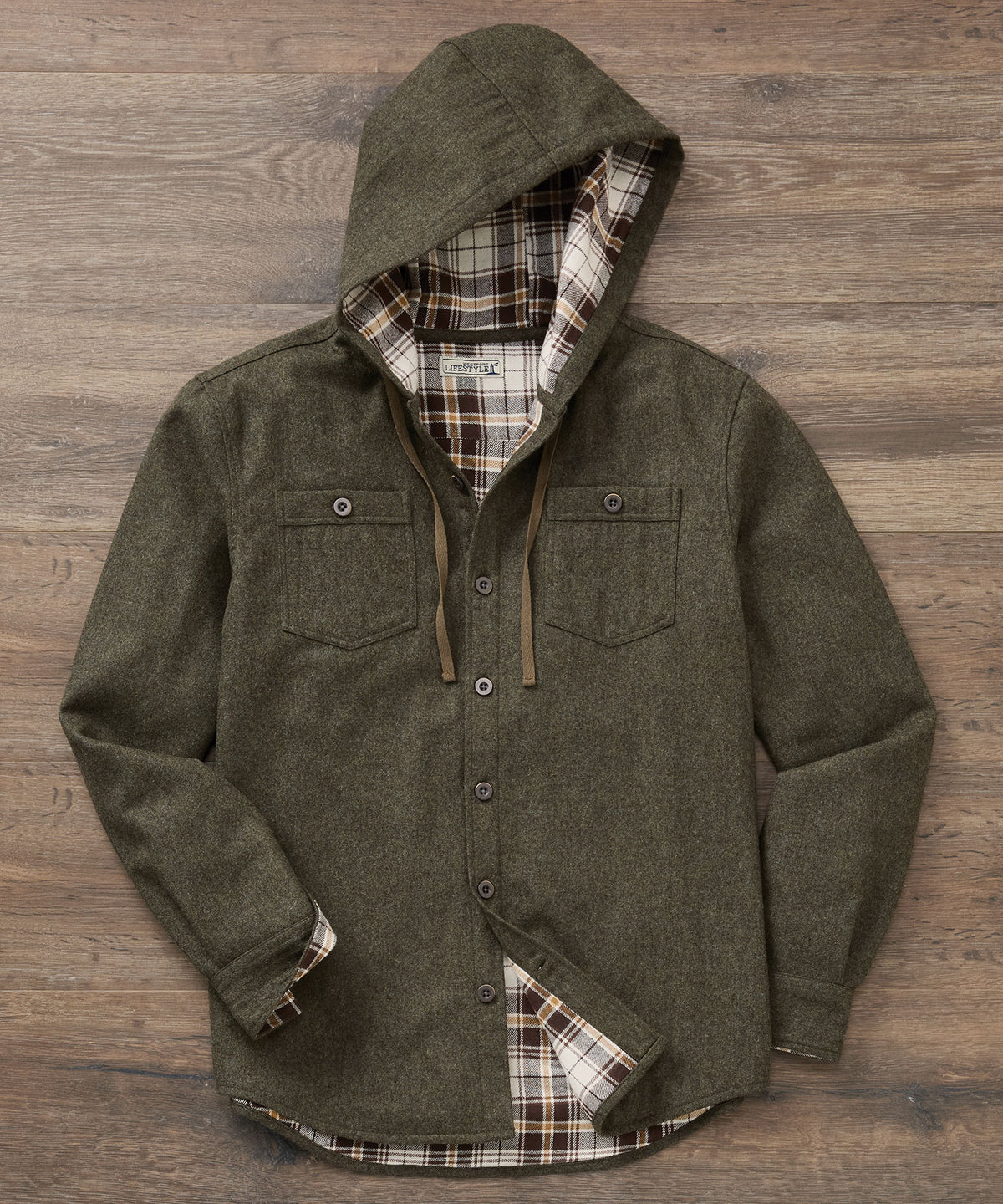 Westport Lifestyle Firepit Hooded Shirt Jacket, Men's Big & Tall