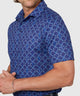 Westport Lifestyle Short Sleeve Argyle Print Performance Polo