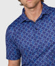 Westport Lifestyle Short Sleeve Argyle Print Performance Polo
