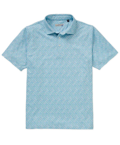 Westport Lifestyle Short Sleeve Dog Print Performance Polo, Men's Big & Tall