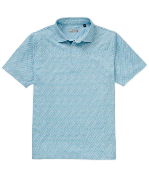 Westport Lifestyle Short Sleeve Dog Print Performance Polo