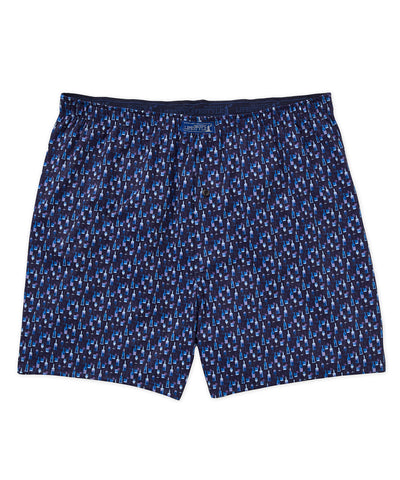 Westport Lifestyle Bottle Print Performance Stretch Boxer, Men's Big & Tall