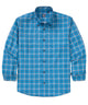 Westport No-Tuck Long Sleeve Button Down Collar Plaid Stretch Performance Sport Shirt