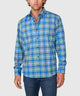 Westport No-Tuck Long Sleeve Button Down Collar Plaid Stretch Performance Sport Shirt