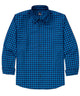 Westport No-Tuck Long Sleeve Button Down Collar Check Print Stretch Performance Sport Shirt