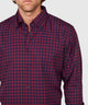 Westport No-Tuck Long Sleeve Button Down Collar Gingham Stretch Performance Sport Shirt