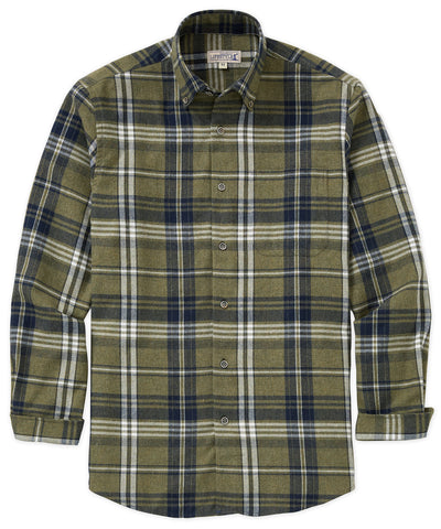 Westport Lifestyle Long Sleeve Button Down Collar Flannel Sport Shirt, Men's Big & Tall
