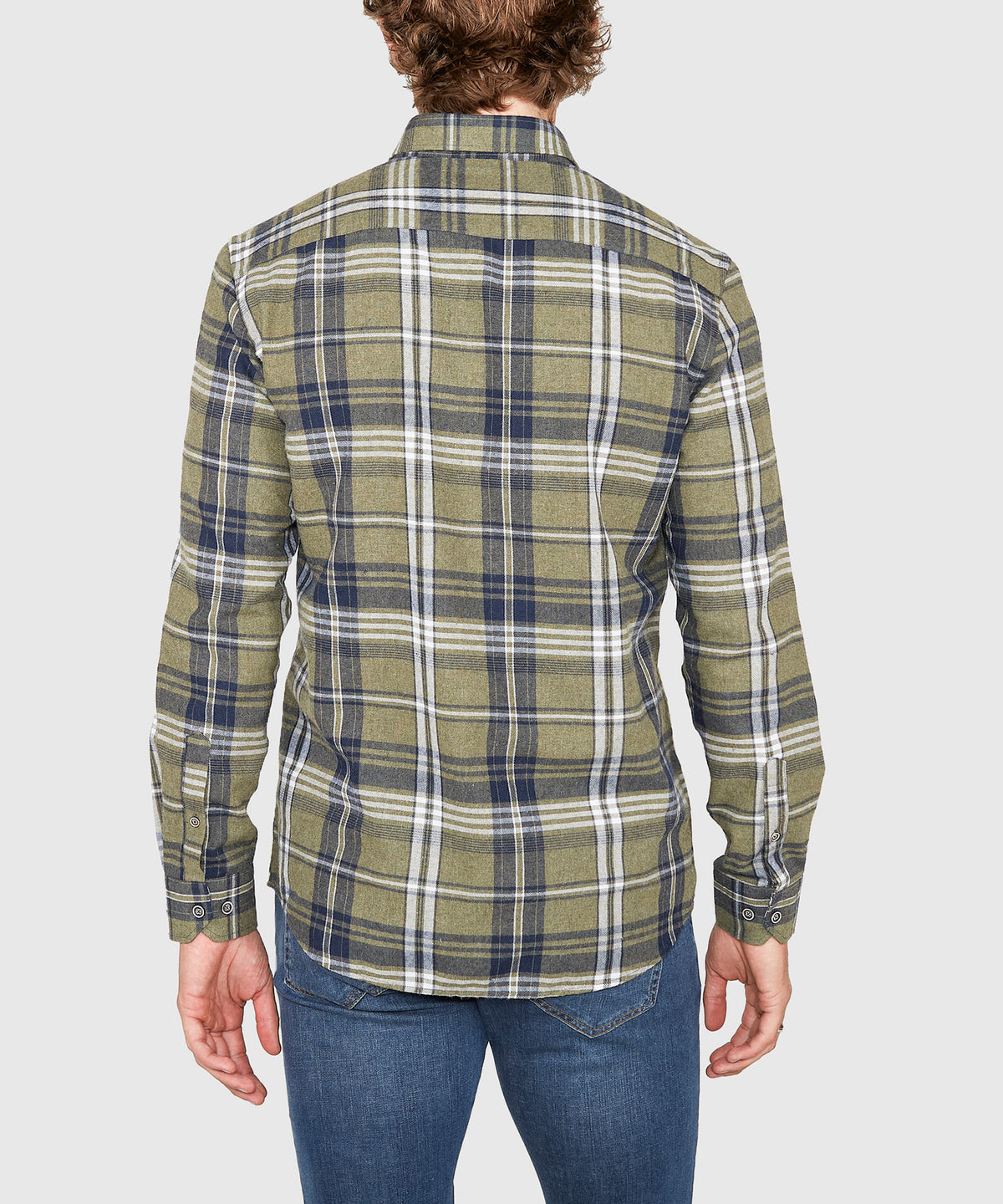 Westport Lifestyle Long Sleeve Button Down Collar Flannel Sport Shirt, Men's Big & Tall