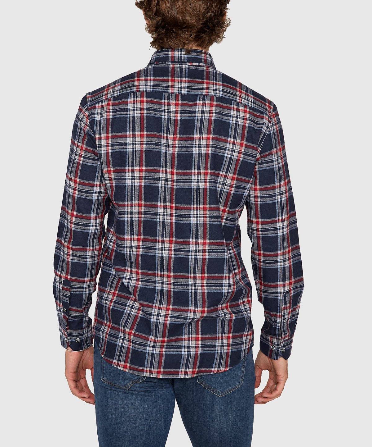 Westport Lifestyle Long Sleeve Button Down Collar Flannel Sport Shirt, Men's Big & Tall