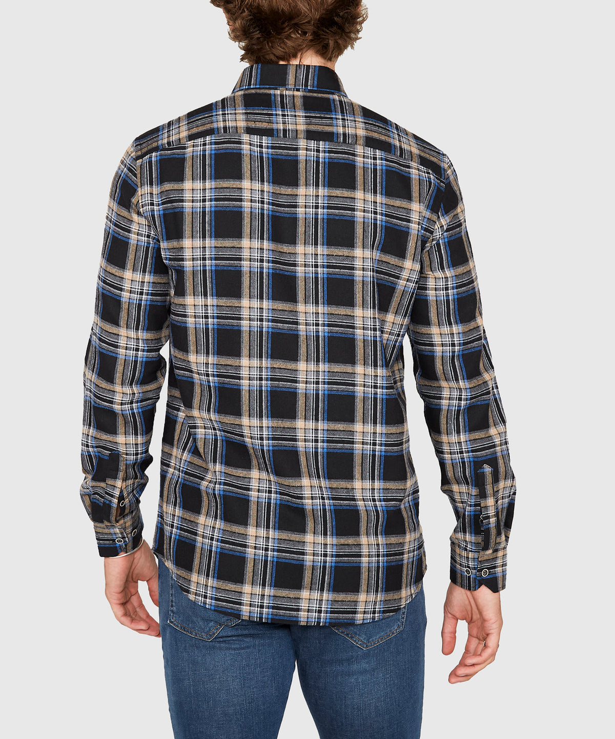 Westport Lifestyle Long Sleeve Button Down Collar Flannel Sport Shirt, Men's Big & Tall