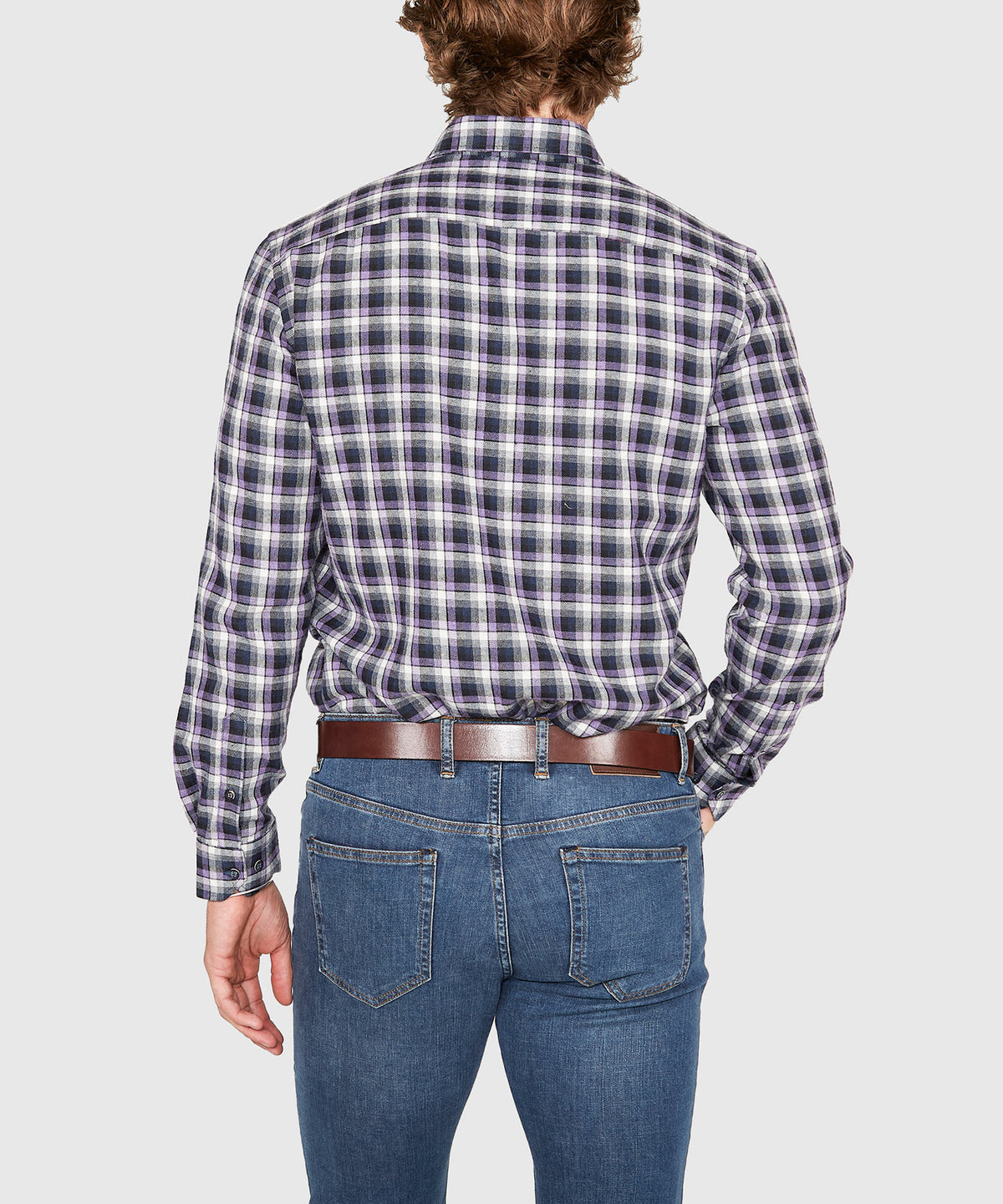 Westport Lifestyle Long Sleeve Button Down Collar Flannel Sport Shirt, Men's Big & Tall